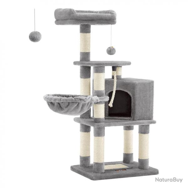 Arbre  chat multi-niveaux grande capacit plate-forme d'observation hamac niche tronc en sisal bas
