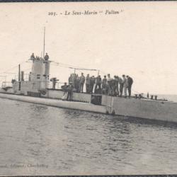 CPA - MARINE DE GUERRE - Sous - Marin " FUTON " N°1479