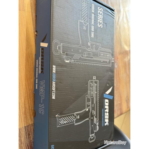 Rplique d'airsoft SMG VMP-1 Noir VORSK GBBR