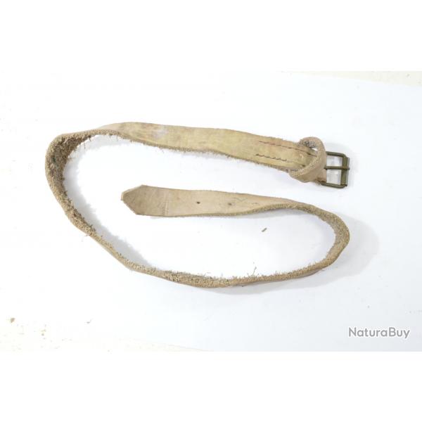 Sangle cuir beige / blanc pour sac  dos. Idal reconstitution Premier Empire, Napoleon III 3