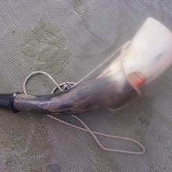 corne d'appel en corne naturelle 22 cm de long