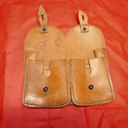 Porte chargeur cuir de FSA 49, 49/56 pour 2 chargeurs ou des clips chargeur