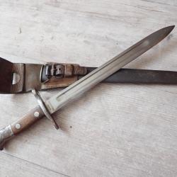 76884 Baionnette Suisse Mdle 1889 pour fusil Rubin Schmidt 1889 ou 96/11 + PF