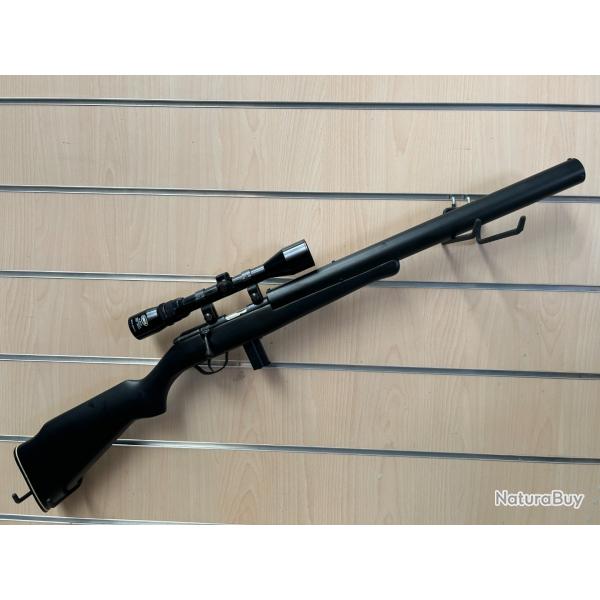 Enchre ! Carabine Breton Gaucher Cusstom Silence Cal.22LR + Lunette Franchi 3-9x40