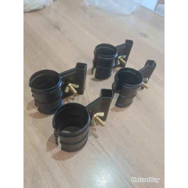 Lot de 4 Support lampe pour canon .fusil superposs ou monocoup ou carabine.