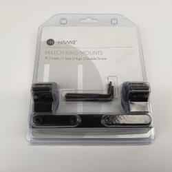 MONTAGE MONOBLOC HAWKE ALU RAIL DE 11MM DIAM 25.4 HAUT