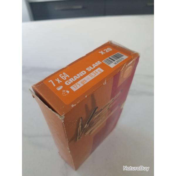 1 boite de 20 munitions 7X64 divers.