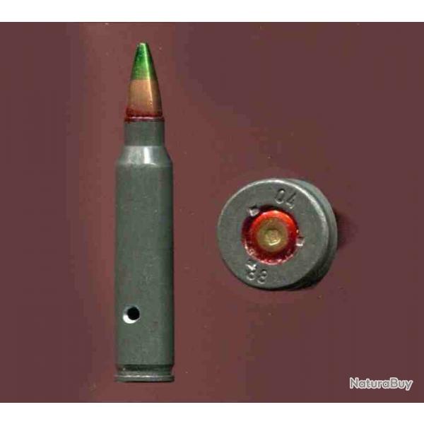 5.56 x 45 DDR - marquage : 04 88 - tui acier laqu - balle pointe verte