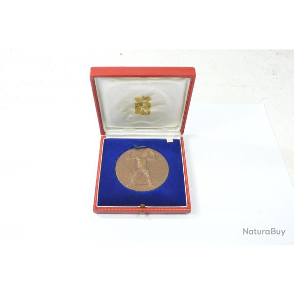 Mdaille de table, FONSON CONSTRUIRE. Annes 1960. BELGIQUE