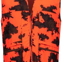 Gilet BLASER KALLE sans manche orange camo