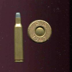 6.5 x 55 KRAG Mle 1894 (Mauser) - tire réduit petit balle plomb plate - marquage : RA  1947