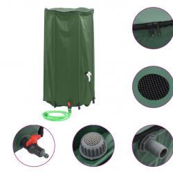 Réservoir eau robinet pliable 100 L PVC vert pratique récupération solution