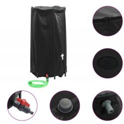 Réservoir eau robinet pliable 250 L PVC noir récupération eau jardin pratique solution