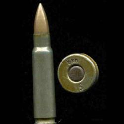 7.62 x 45 CZ - étui acier - balle cuivre - marquage : bxn 56