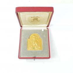 Médaille de table Bronze doré ''médaille d'or de la ville de Bruxelles'' 1950-60. BELGIQUE FONSON
