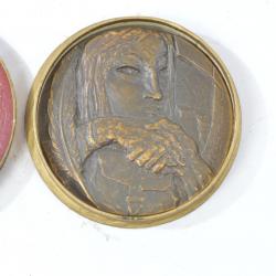 Médaille de table Bronze Dolf Ledel association des journalistes liberaux 1959 1950-60. BELGIQUE