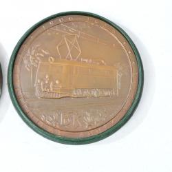 Médaille de table Bronze Congo belge 50e de la compagnie chemin de fer du Bas Congo Katanga BELGIQUE