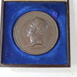 Médaille de table Bronze Leopold Premier Roi des Belges. 9 avril 1848 a l'union des corps de la gard