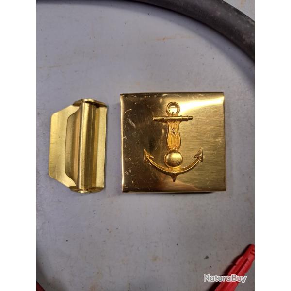 Gendarmerie maritime boucle laiton ceinture ceinturon