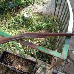 Lot de fusil de chasse Lefaucheux en épave