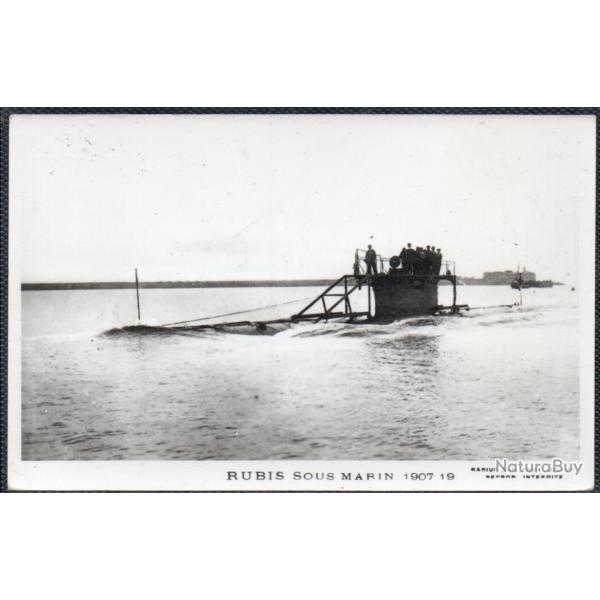CPA - MARINE DE GUERRE  - RUBIS SOUS - MARIN 1907 19- N1484
