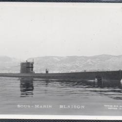 CPA - MARINE DE GUERRE  -  SOUS - MARIN " BLAISON  " - N&deg;1489