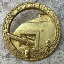 Insigne de Beret Troupes de Forteresse-Ligne Maginot-Poinçon AB
