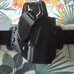 Holster Glock 17 droitier RADAR porte chargeur et ceinture