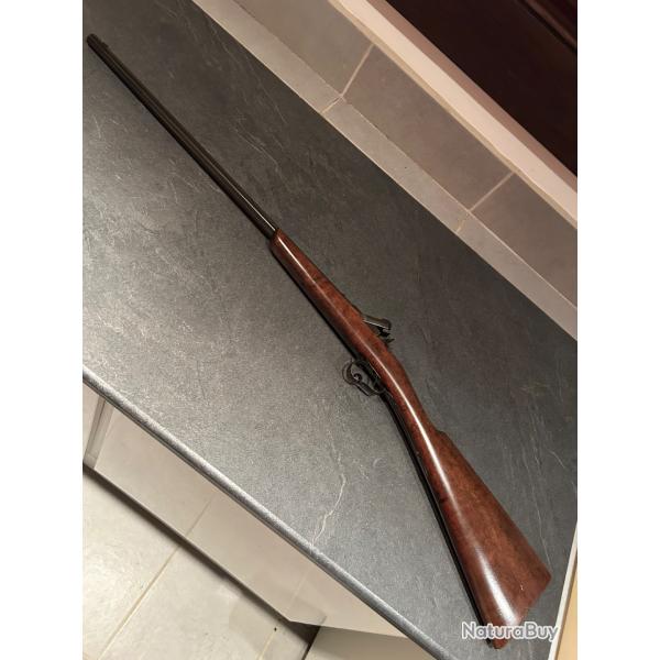 Carabine 9mm Flobert,Warnant ,Canon hexagonal,Crosse en noyer,CAT D,Excellent tat.