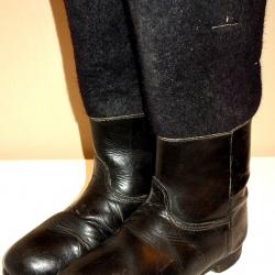 BOTTES ALLEMANDES « GRAND FROID » de la SECONDE GUERRE.
