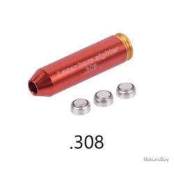 Promotion  !!! 1 Balle laser de réglage à point rouge ( calibre . 308 WIN )