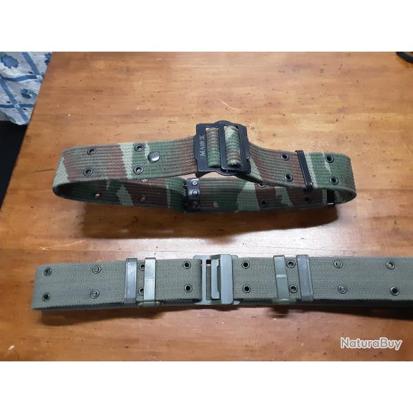 Lot de deux ceinturon militaire  famas