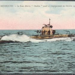 CPA - MARINE DE GUERRE  -  SOUS - MARIN " Ondine  "  coule si tragiquement en Octobre 1928- N°1488