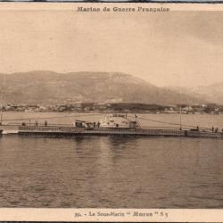 CPA - MARINE DE GUERRE  - SOUS - MARIN " MORSE " S5  N°3902