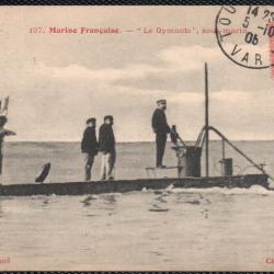 CPA - MARINE DE GUERRE  - SOUS - MARIN " LE GYMNOTE  "  N°3982