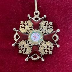 RUSSIE IMPERIALE,ORDRE DE SAINT STANISLAS en OR,3 cl.