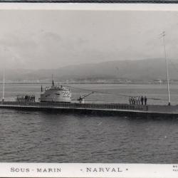 CPA - MARINE DE GUERRE  - SOUS - MARIN " NARVAL "  N°1492