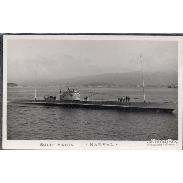 CPA - MARINE DE GUERRE  - SOUS - MARIN " NARVAL "  N1492