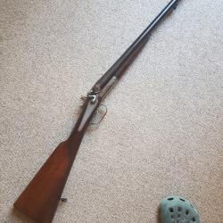fusil a chien 12 65 poudre vive Coach Gun 52 cm de canon