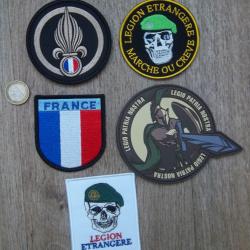 lot écussons légion étrangère France insignes collection militaire