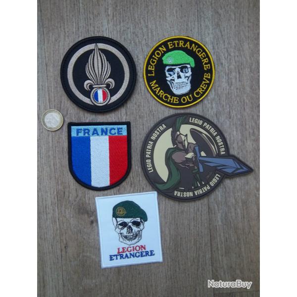 lot écussons légion étrangère France insignes collection militaire
