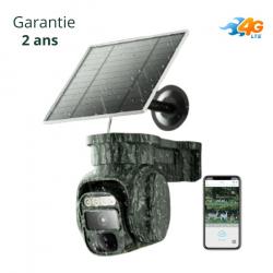 Caméra de chasse solaire 4G rotative 360° - Garantie 2 ans - Livraison rapide