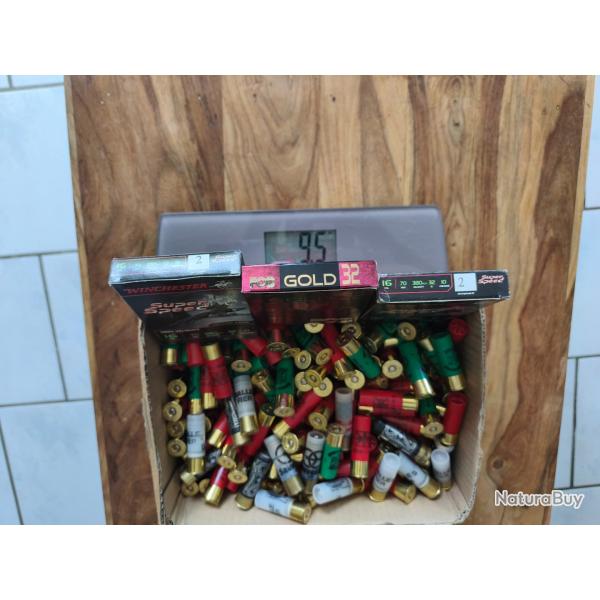 1 sans prix de rserve norme lot de 9,500kg cartouches calibre 16