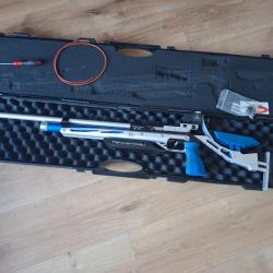Carabine à plomb pour compétition de haut niveau FEINWERKBAU FEIN P800 Calibre 4.5 mm bleue ALU