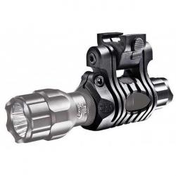 Support lampe tactique 5 positions sur rail picatinny - diamètre de 24,4 à 27 mm - noir - LIVRAISON