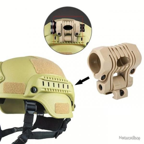 Support lampe tactique 5 positions sur rail picatinny -  24,4  27 mm - kaki - LIVRAISON GRATUITE