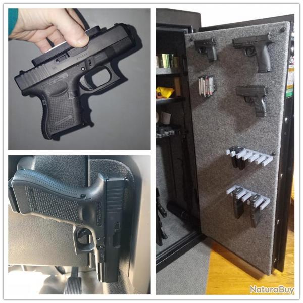 Plaque magntique de support pour arme de poing et chargeurs - LIVRAISON GRATUITE