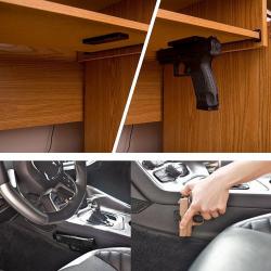 Support magnétique pour arme de poing (ou outils) - LIVRAISON GRATUITE