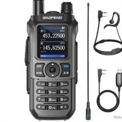 Talkie-walkie baofeng UV-21 pro v2 (Codage CTCSS/DCS) + oreillette + antenne NA771 + câble prog - LI