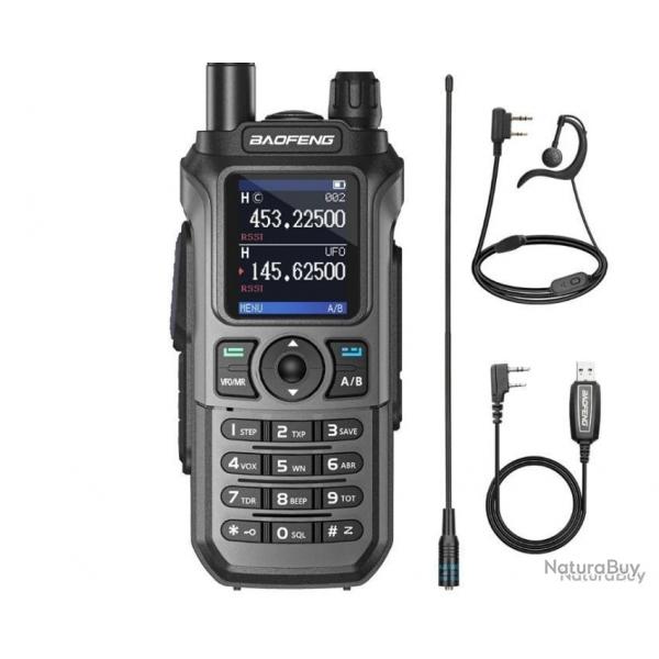 Talkie-walkie baofeng UV-21 pro v2 (Codage CTCSS/DCS) + oreillette + antenne NA771 + cble prog - LI